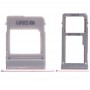 2 SIM Card Tray + Micro SD Card Tray for Galaxy A520 / A720(Pink)