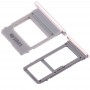 2 SIM Card Tray + Micro SD Card Tray for Galaxy A520 / A720(Pink)