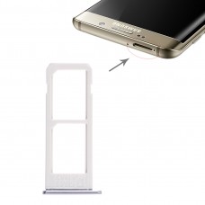 2 SIM ბარათი Tray for Galaxy S6 Edge plus / S6 Edge + (რუხი)