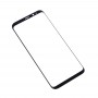 Frontscheibe Äußere Glasobjektiv für Galaxy S8 + (schwarz)