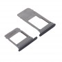 SIM karta Tray + Micro SD Card Tray, Single karet pro Galaxy A5 (2017) / A520 a A7 (2017) / A720 (Black)