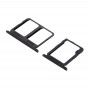 Slot per scheda SIM + Micro vassoio di carta di deviazione standard per il Galaxy C9 Pro / C9000 (nero)
