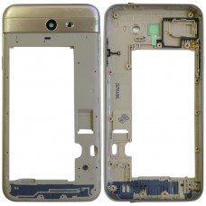 Cuadro de la carcasa trasera para Galaxy J7 V J727V (Verizon) (Oro)
