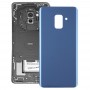 Couverture arrière pour Galaxy A8 + (2018) / A730 (bleu)