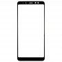 Передний экран Внешний стеклянный объектив для Galaxy A8 (2018) (черный)