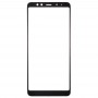 Передний экран Внешний стеклянный объектив для Galaxy A8 (2018) (черный)