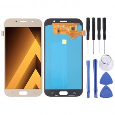LCD Screen and Digitizer Full Assembly (OLED Material ) for Galaxy A7 (2017), A720F, A720F/DS(Gold)
