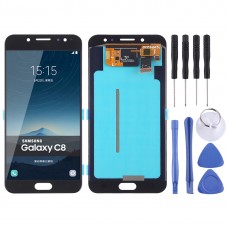 LCD Screen and Digitizer Full Assembly (OLED Material ) for Galaxy C8, C710F/DS, C7100(Black)