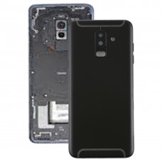 Back Cover with Side Keys & Camera Lens for Galaxy A6+ (2018) / A605(Black)