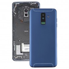 Copertura posteriore con i tasti laterali e Camera Lens per Galaxy A6 + (2018) / A605 (blu)