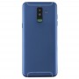 Couverture arrière avec lentille latérale Clés et caméra pour Galaxy A6 + (2018) / A605 (bleu)