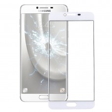 Front Screen Yttre glaslins för Galaxy C7 (vit) 