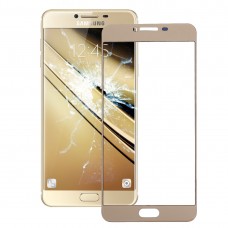 Frontscheibe Äußere Glasobjektiv für Galaxy C5 (Gold)