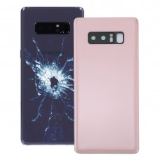 Copertura posteriore con la macchina fotografica copriobiettivo per Galaxy Note 8 (rosa)