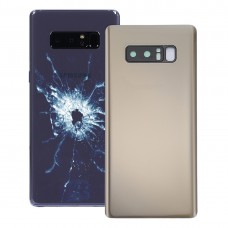 Back Cover with Camera Lens Cover for Galaxy Note 8(Gold)