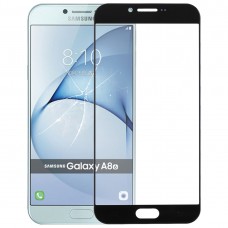 Front Screen Yttre glaslins för Galaxy A8 (2016) / A810 (Svart) 