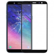 Передний экран Внешний стеклянный объектив для Galaxy A6 (2018) (черный) 