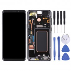 Super AMOLED Material LCD Screen and Digitizer Full Assembly with Frame for Galaxy S9+ / G965F / G965F / DS / G965U / G965W / G9650(Black)