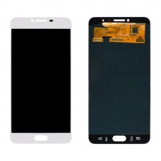 Alkuperäinen LCD-näyttö + kosketusnäyttö Galaxy C7 / C7000 (valkoinen)