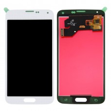LCD-näyttö (TFT) + kosketusnäyttö Galaxy S5 / G900, G900F, G900I, G900M, G900A, G900T, G900W8, G900K, G900L, G900S (valkoinen)