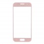 Pantalla frontal de la lente exterior de vidrio para Galaxy A5 (2017) / A520 (rosa)