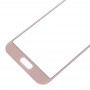 Передній екран Зовнішній скляний об'єктив для Galaxy A5 (2017) / A520 (рожевий)