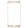 Передній екран Зовнішній скляний об'єктив для Galaxy S6 Едж + / G928 (Gold)
