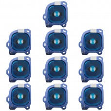 10 PCS tapa de la lente de la cámara para el Galaxy J6 (2018) (azul)