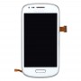 Original LCD Display + Touch Panel with Frame for Galaxy SIII mini / i8190(White)
