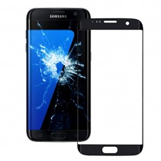 Оригинальный передний экран Внешний стеклянный объектив для Galaxy S7 Краю / G935 (черный) 