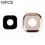 10 PCS Camera Lens Covers for Galaxy A3 (2016) / A310(Gold)