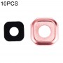 10 PCS Kameraobjektivkappen für Galaxy A5 (2016) / A510 (Pink)