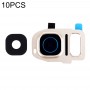 10 PCS Kameralinsskydden för Galaxy S7 Edge / G935 (guld)