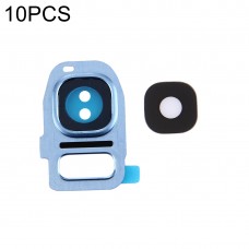 10 PCS Kameralinsskydden för Galaxy S7 Edge / G935 (blått)