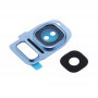 10 PCS-Kameraobjektiv-Abdeckungen für Galaxie-S7 Rand / G935 (blau)