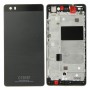 Huawei P8 Lite Koko kotelon kansi (etukansi LCD Kehys Kehys Lautanen + Akku Takakansi) (musta)