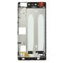 För Huawei P8 Front Housing LCD Frame Bezel Plate (Svart)