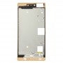 P8 para Huawei frontal de la carcasa del LCD del capítulo del bisel de la placa (Oro)