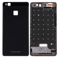For Huawei P9 Lite Battery Back Cover + Front Housing LCD Frame Bezel Plate(Black) 