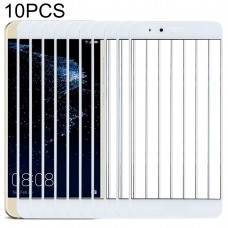 10 PCS для Huawei P10 облегченной Передний экран космического стекла объектива (белый)