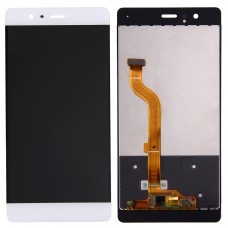 För Huawei P9 Standard Version LCD-skärm och Digitizer Full Assembly (vit)