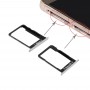 Для Huawei Mate 7 SIM-карти лоток і Micro SD Card Tray (срібло)