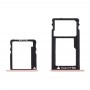 Per Huawei Honor 5X / GR5 Micro SIM vassoio di carta + Nano SIM e micro vassoio di carta di deviazione standard (oro)