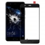 För Huawei P10 Plus Front Screen Yttre glaslins, Support Fingerprint Identification (Svart)