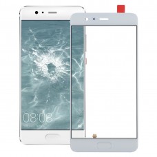 For Huawei P10 Plus Front Screen Outer Glass Lens, Support Fingerprint Identification (White) 