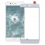 Pour Huawei P10 écran plus avant externe lentille en verre, support d'identification d'empreintes digitales (Blanc)