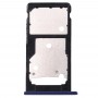 Genießen Sie für Huawei 7 Plus / Y7 Prime SIM Karten-Behälter und SIM / Micro SD-Karten-Behälter (dunkelblau)