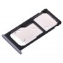 Dla Huawei Enjoy 7 PLUS / Y7 Prime SIM Taca karty SIM i / Micro SD Gniazdo karty (szary)