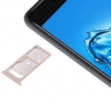 Para Huawei disfrutar de 7 Bandeja Plus / Y7 primer SIM bandeja y la tarjeta SIM / Micro SD Card (Oro)