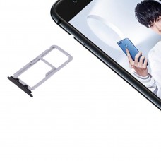 Für Huawei nova 2 Plus SIM-Karten-Behälter und SIM / Micro SD-Karten-Behälter (Schwarz)